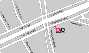 Locatie map, Design In One kantoor, Breda.